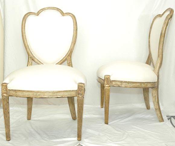 Pair 18th C. LXVI Style Side Chairs