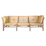 Rosewood and leather sofa by Arne Norell