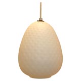 1960's White Glass mod pendant