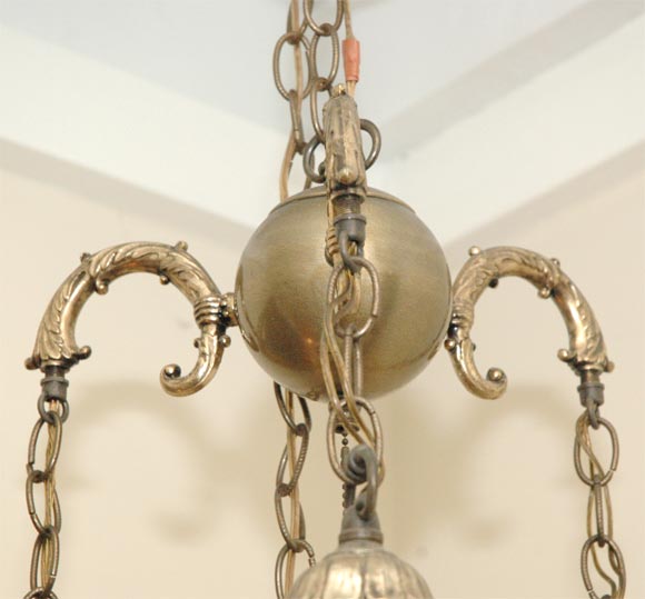 vintage amber swag lamp
