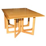 Bleached mahogany gateleg table