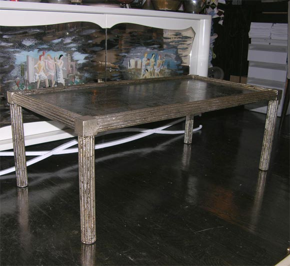 American Rectangular Coffee Table by Phillip & Kelvin Laverne For Sale
