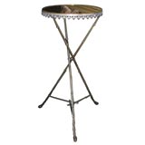 Bronze Occasional Table with Glass top by Maison Jansen