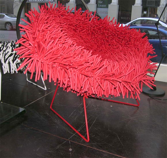 Americano Sedia Hairy Bertoia Diamond in vendita