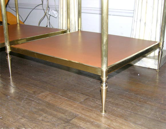 A pair of sofa end tables In Good Condition For Sale In New York, NY