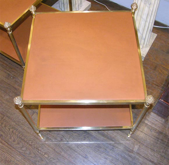 A pair of sofa end tables For Sale 5
