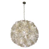 lampadario in madreperla
