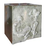 Bronze Cube, Sgd. Philip & Kelvin LaVerne
