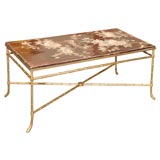 Bronze coffee table by Bagues