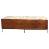 Purplewood and marble top enfilade by Knoll