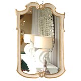 Vintage Italian Gesso and Gilt Mirror