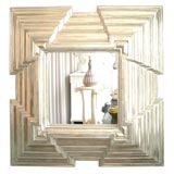 White Gold Square Mirror