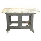 Antique Marble Taffy Pulling Table