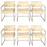 6 chairs by Milo Baughman 6 chairs by Milo Baughman