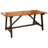 Antique Spanish Sawbuck Table