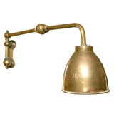 Articulated Brass Wall Mounting Lamp