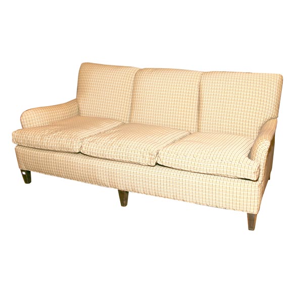 1940s Sofa with Belgian Jacquard Fabric