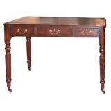 Custom Mahogany Desk with Leather Top Custom Mahogany Desk with Leather Top