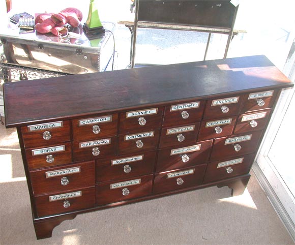 English Antique Apothecary Chest