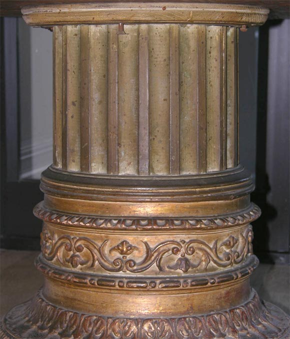 Giltwood A round French low side table