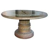 A round French low side table