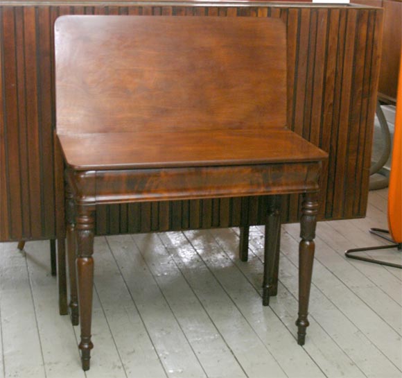 19th Century Mahogany Card Table 4
