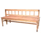 Antique 19THC SCHOOL MASTER BENCH FROM MAINE
