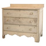 19THC ORIGINAL PAINTED CHEST OF DRAWERS/COTTAGE STYLE