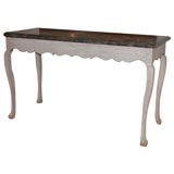 Swedish console with cabriole legs