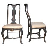 A pair of Swedish Rococo chairs
