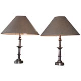 A pair of lamps by Diego Giacometti