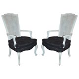 PR/HOLLYWOOD GLAM WHITE PAINTED CHAIRS
