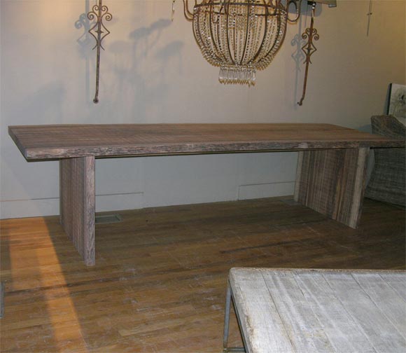 French zebra wood table For Sale