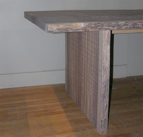 Contemporary zebra wood table For Sale