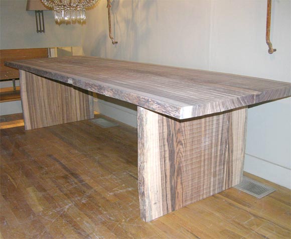 zebra wood table For Sale 2