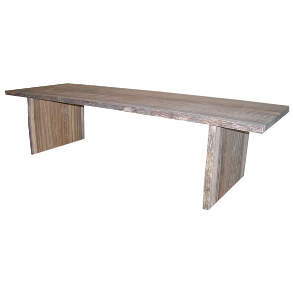 zebra wood table For Sale