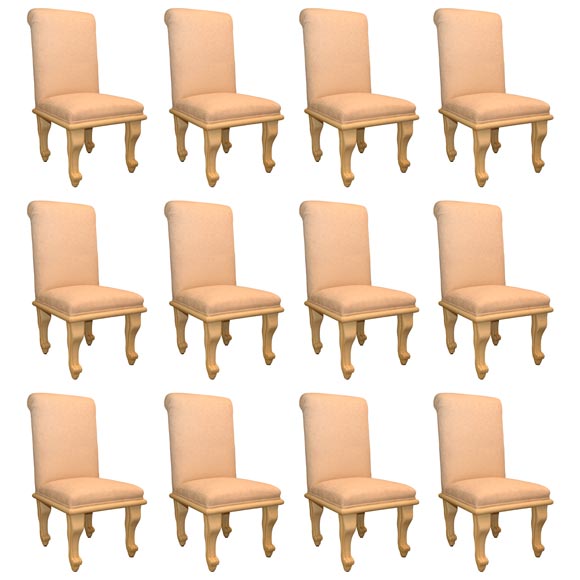 Custom lion paws carved feet dining chairs at 1stDibs