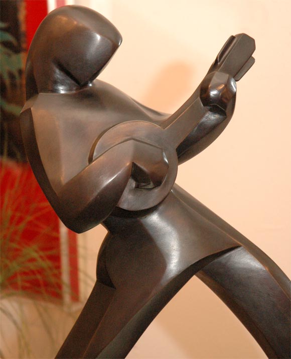 French Ferdinand Parpan bronze sculpture, signed and numbered.