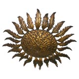 1930
s gilt metal light fixture