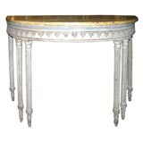 Antique 18th Century console table with marble top