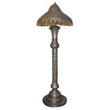 Antique Middle-Eastern Floor Lamp with Pierced Metal Shade