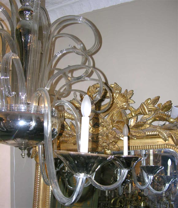 large art deco chandelier