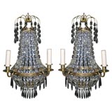 Pair Swedish Sconces