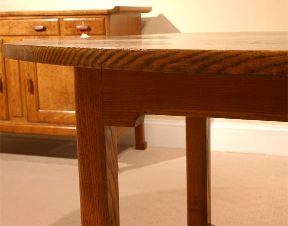Elmwood Dining Table & Four Chairs -- 20th Century 4