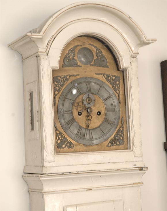 Swedish Tallcase Clock In Good Condition For Sale In Culver City, CA