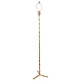 #3822 Bagues Brass Faux-Bamboo Floor Lamp