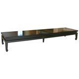 Black Lacquered Low Asian Table/Bench