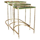 Brass horseshoe nesting Tables