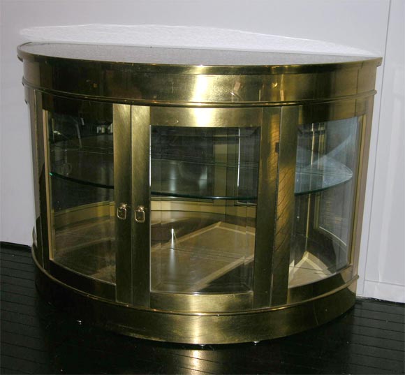 Illuminating Bronze Vetrine by Mastercraft