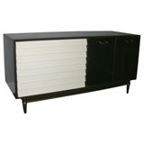 Martinsville Dark Mahogany  and Lacquered Wood Credenza